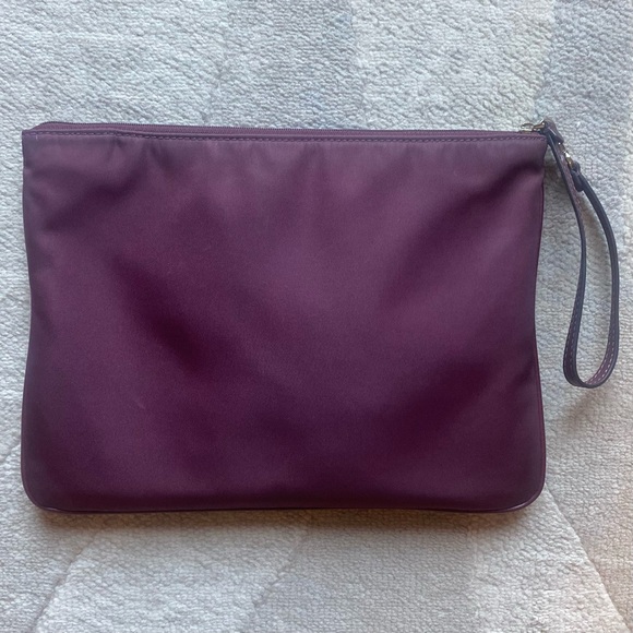 Kate Spade Packable Nylon Pouch in Deep Berry - Picture 3 of 6